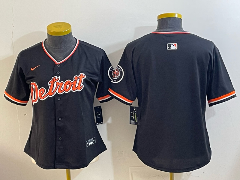 women Detroit Tigers blank black Nike 2026 MLB Jersey 0414003